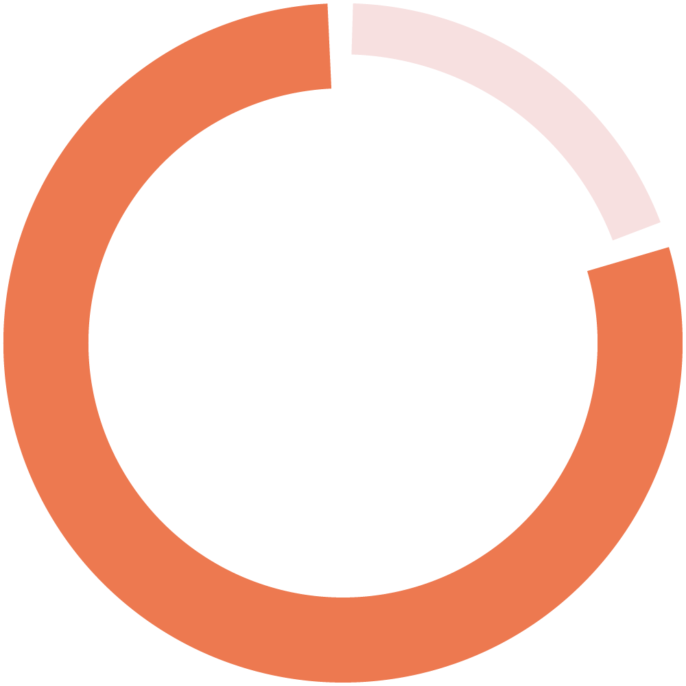 donut chart - 80/20 - lead model